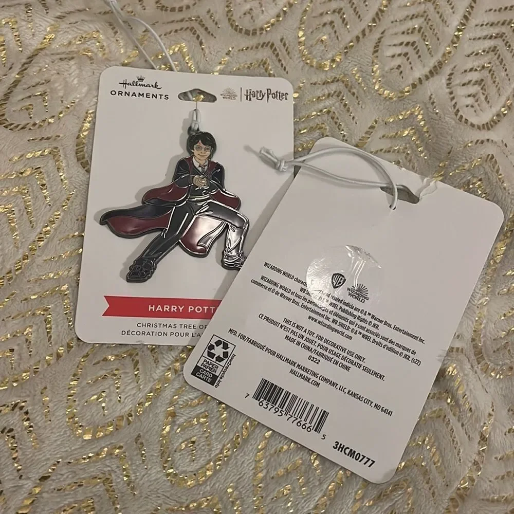 Harry potter ornaments metal x2 hallmark 2022 charm fob